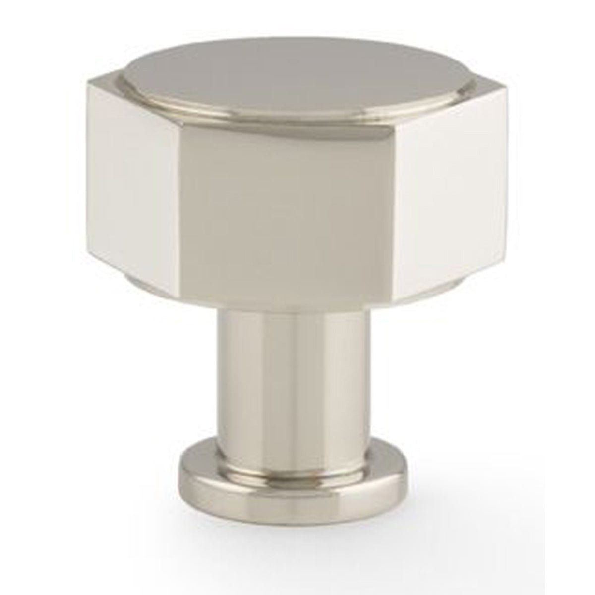 AW VESPER HEX KNOB 33x33x35 PNP AW828-33-PN by CARLISLE BRASS