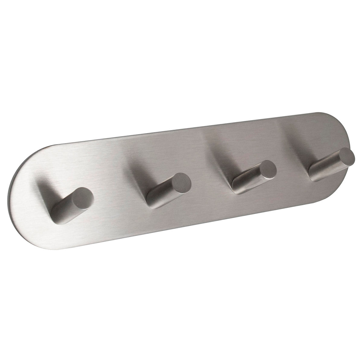 ECLIPSE STAINLESS STEEL ANGLED QUAD HOOK SELF-ADHESIVE 192x48 SSS by FRISCO UK SALES LTD