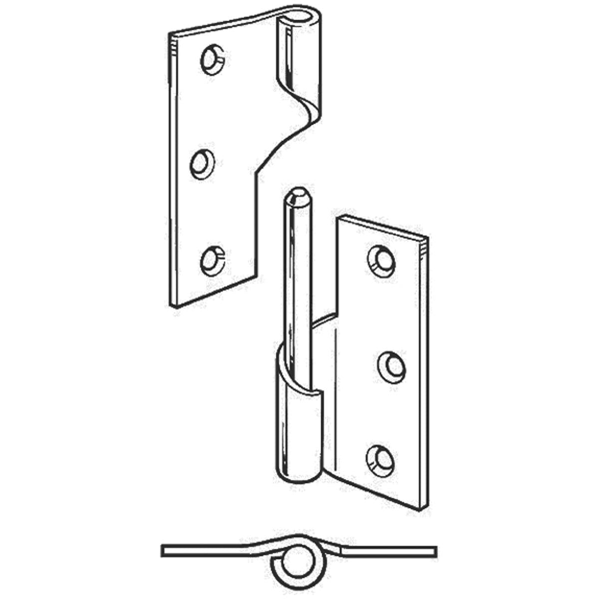 RISING BUTT HINGE 75 HD LH EB PR – HI1226EBL