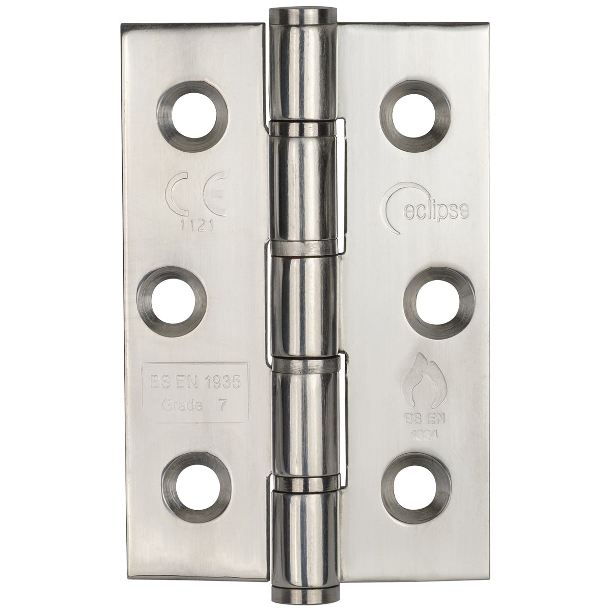 Eclipse Washered Hinge G7 76x51x2mm Polished Stainless Steel | Pair | HI1252E