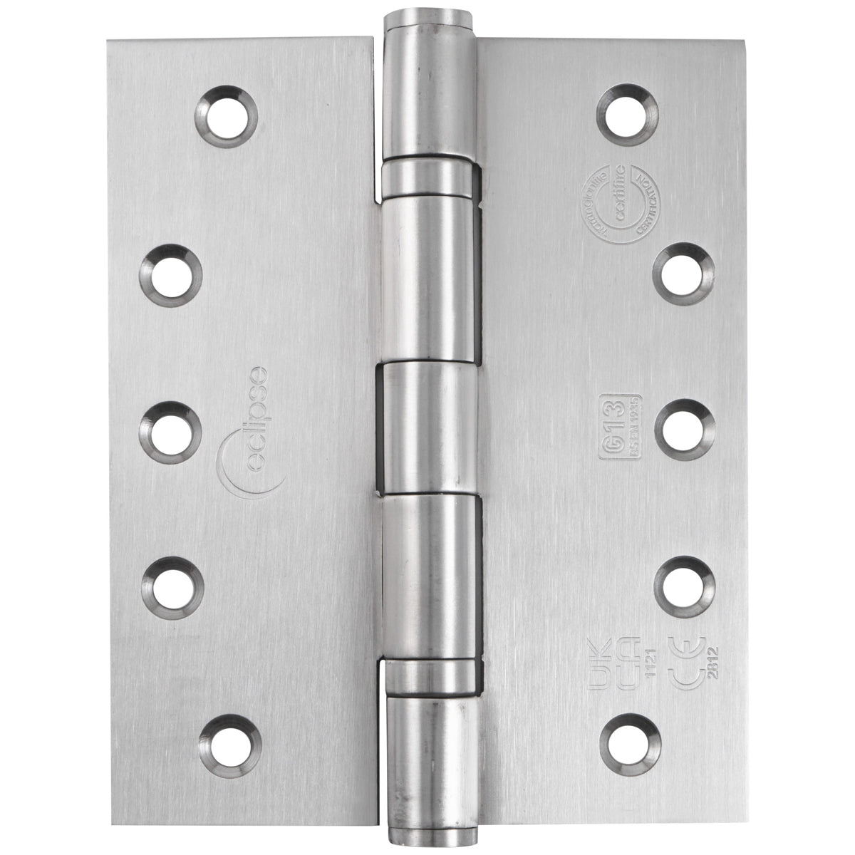 Eclipse Premium Ball Bearing Hinge G13 127x102x3mm Satin Stainless Steel | Pair | HI1252S125