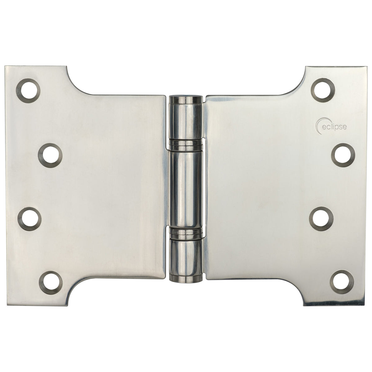 Eclipse Thrust Bearing Parliament Hinge 102x102x152x3mm Polished Stainless Steel | Pair | HI1253DP