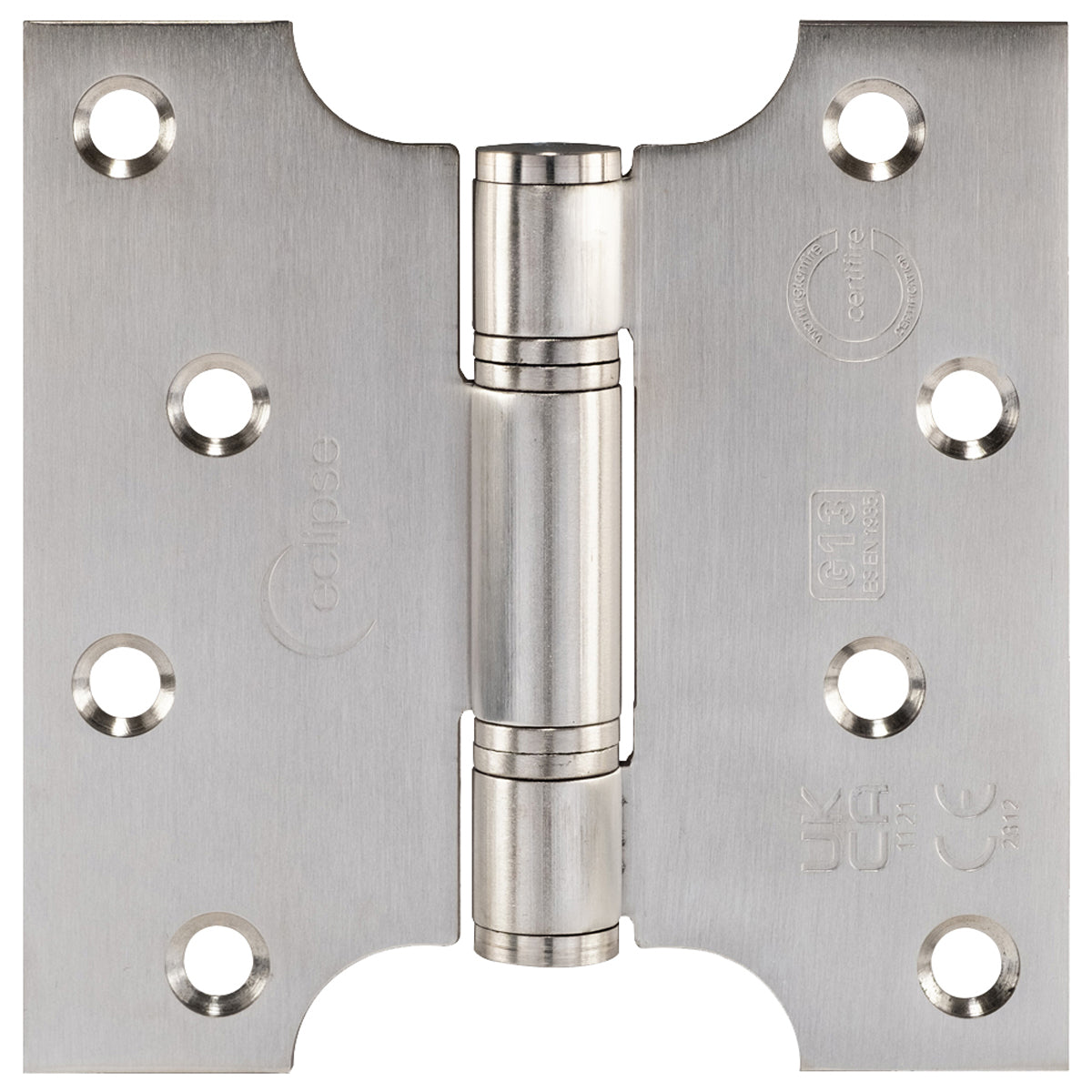 Eclipse Fire Rated Thrust Bearing Parliament Hinge G13 102x51x102x3mm Satin Stainless Steel | Pair | HI1253E