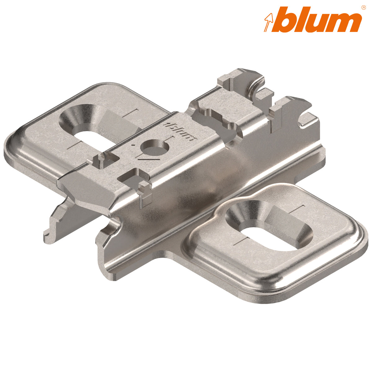BLUM CLIP CRUCIFORM MOUNTING PLATE 03 ±3 HA 11.5 ELONGATED CHIPBOARD