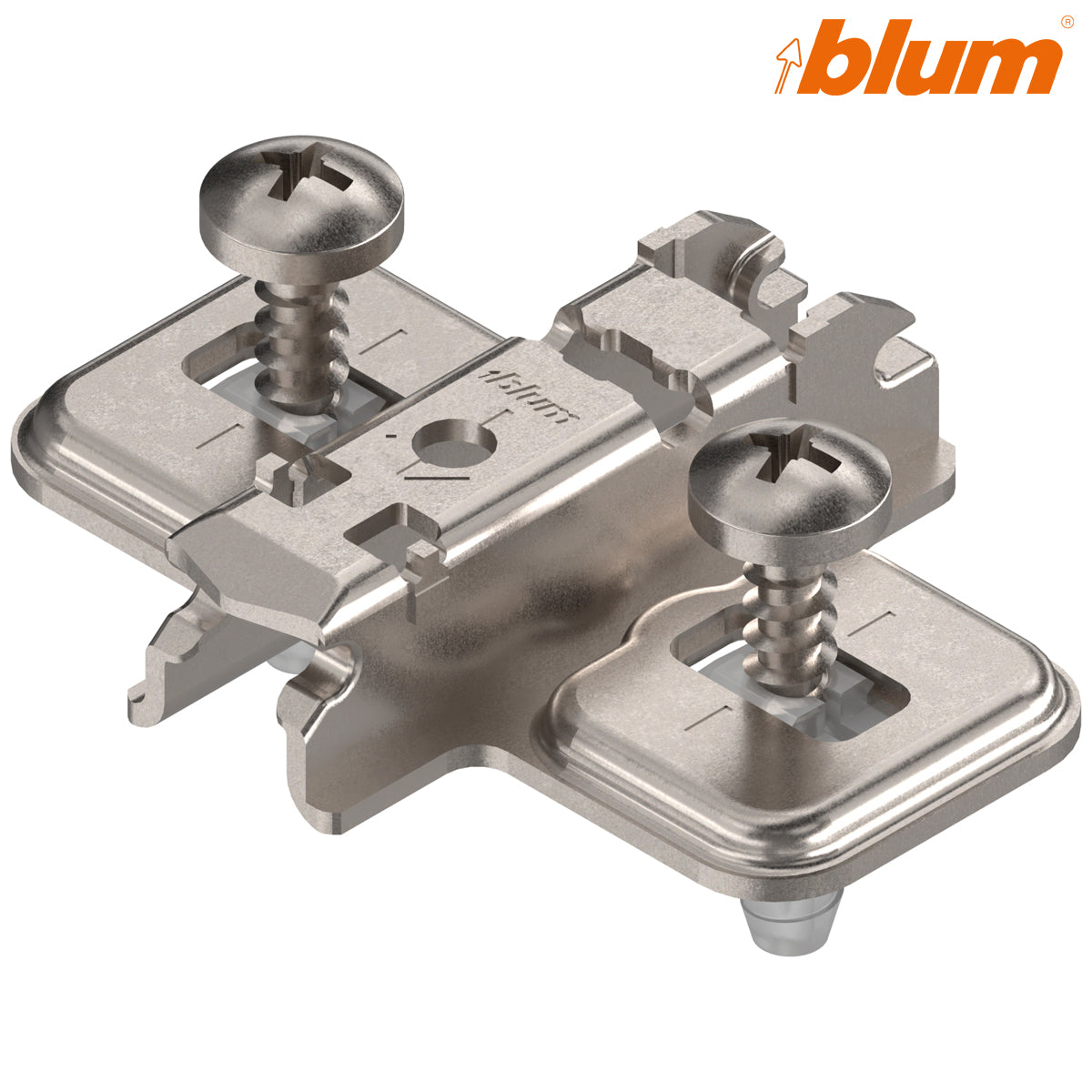 BLUM CLIP CRUCIFORM MOUNTING PLATE 03 ±2 HA 11.5 ELONGATED EXPANDO