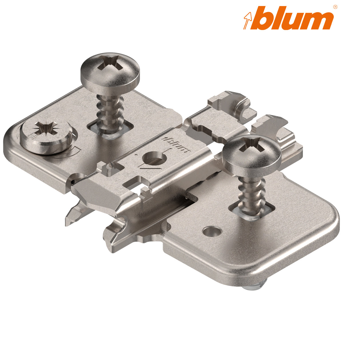 BLUM CLIP CRUCIFORM MOUNTING PLATE 00 ±2 HA 08.5 CAM EXPANDO