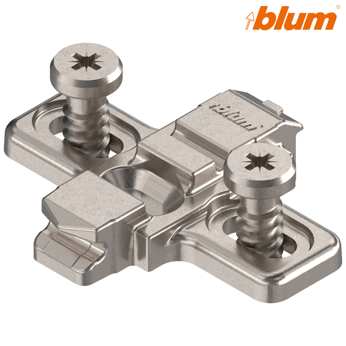 BLUM CLIP THIN CRUCIFORM MOUNTING PLATE 00 ±3 HA 08.5 ELONGATED SYSTEM