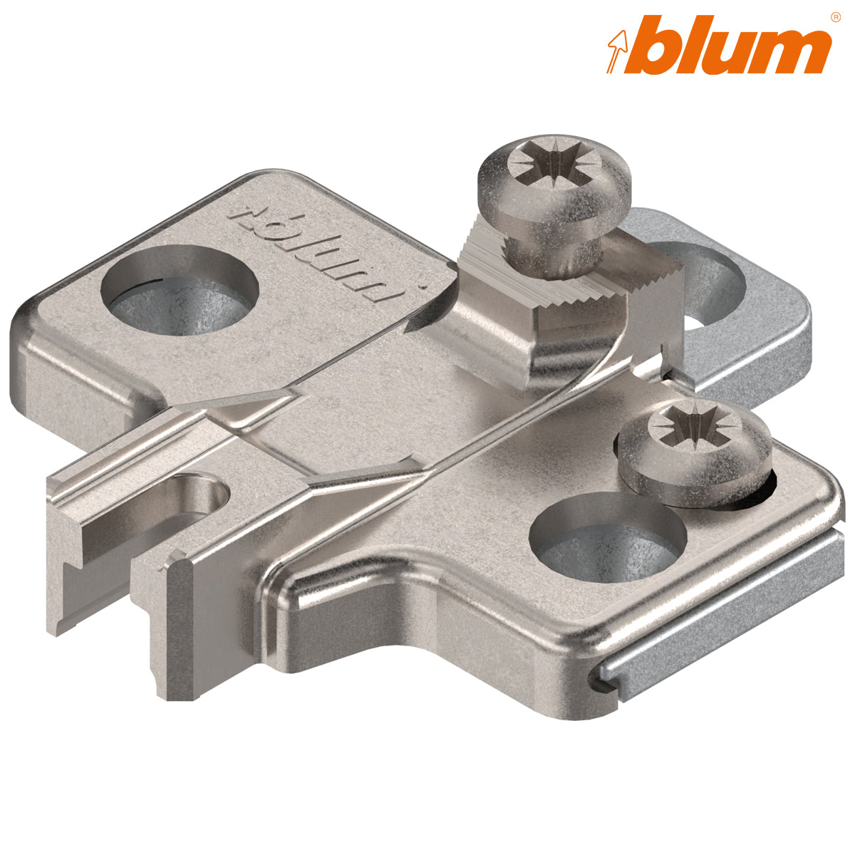 BLUM MODUL CRUCIFORM MOUNTING PLATE 00 ±2 09.2 CHIPBOARD by JULIUS BLUM UK LTD