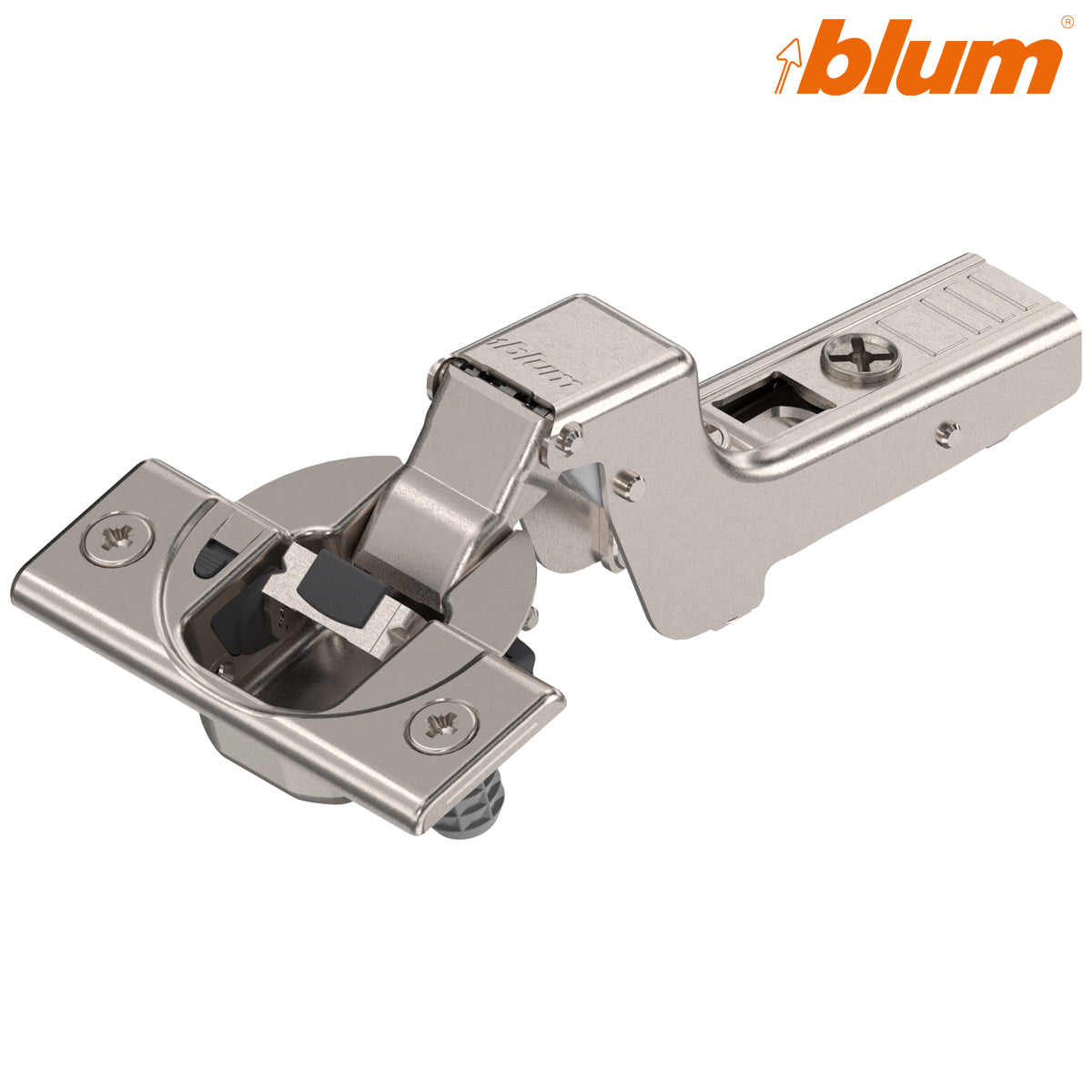Blum 71B3780 CLIP top BLUMOTION 110° inset knock-in hinge in nickel