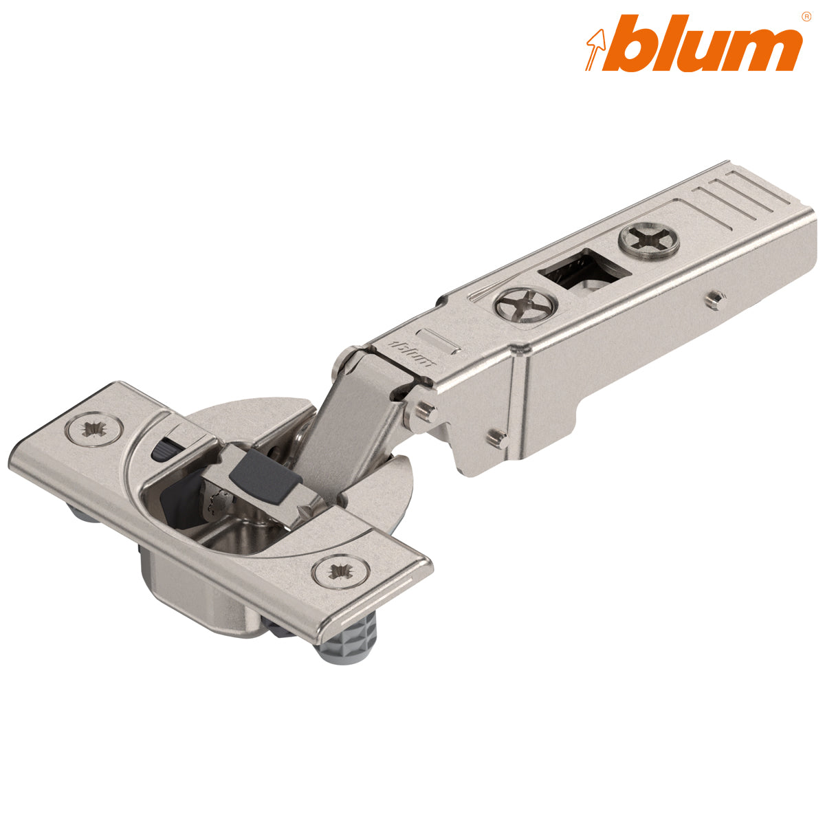 BLUM CLIP BLUMOTION PROFILE HINGE 95deg OVERLAY KNOCK-IN by JULIUS BLUM UK LTD