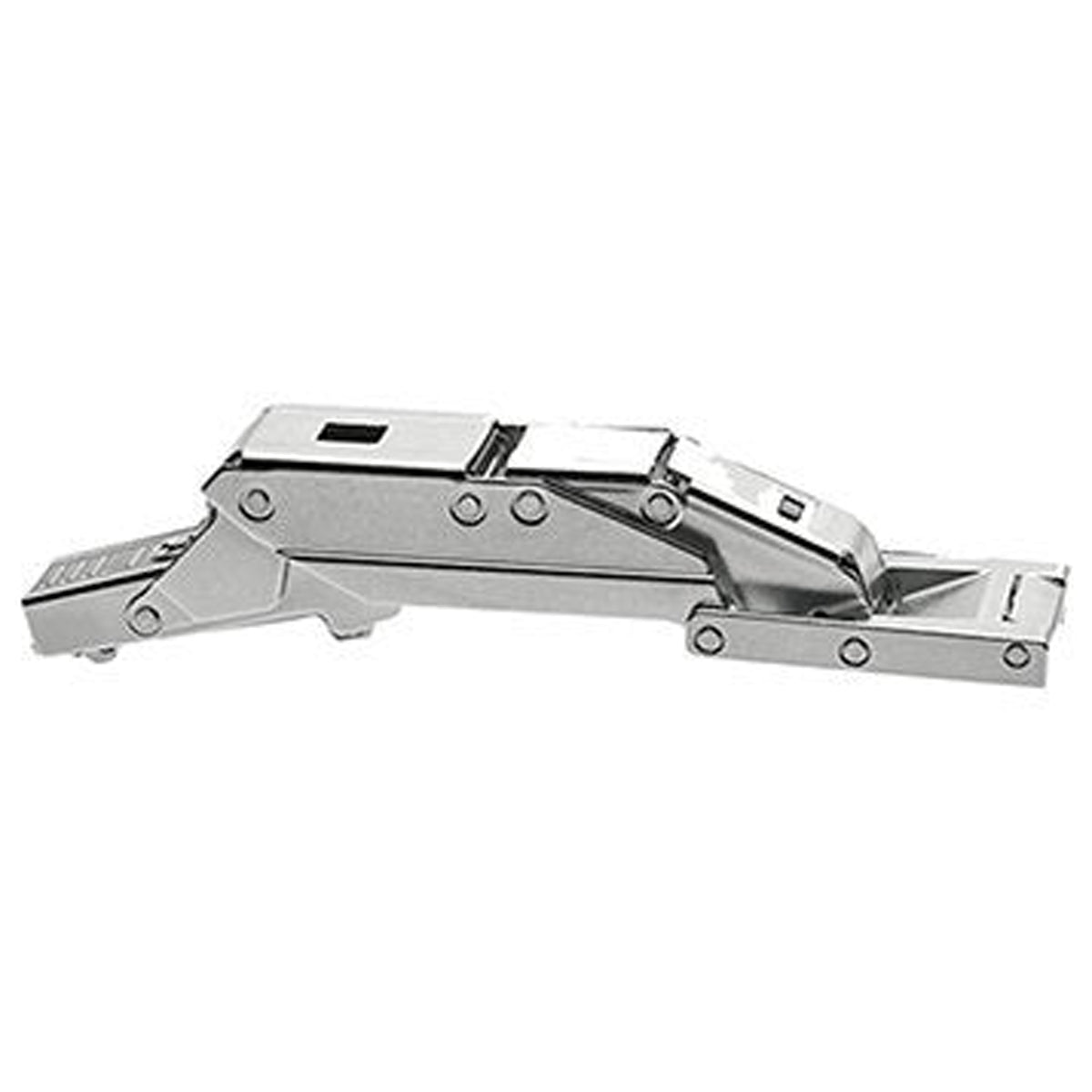 Blum 71T4500C CLIP top CRISTALLO 110-degree sprung hinge for 3-8mm glass and mirror cabinet doors in nickel-plated steel