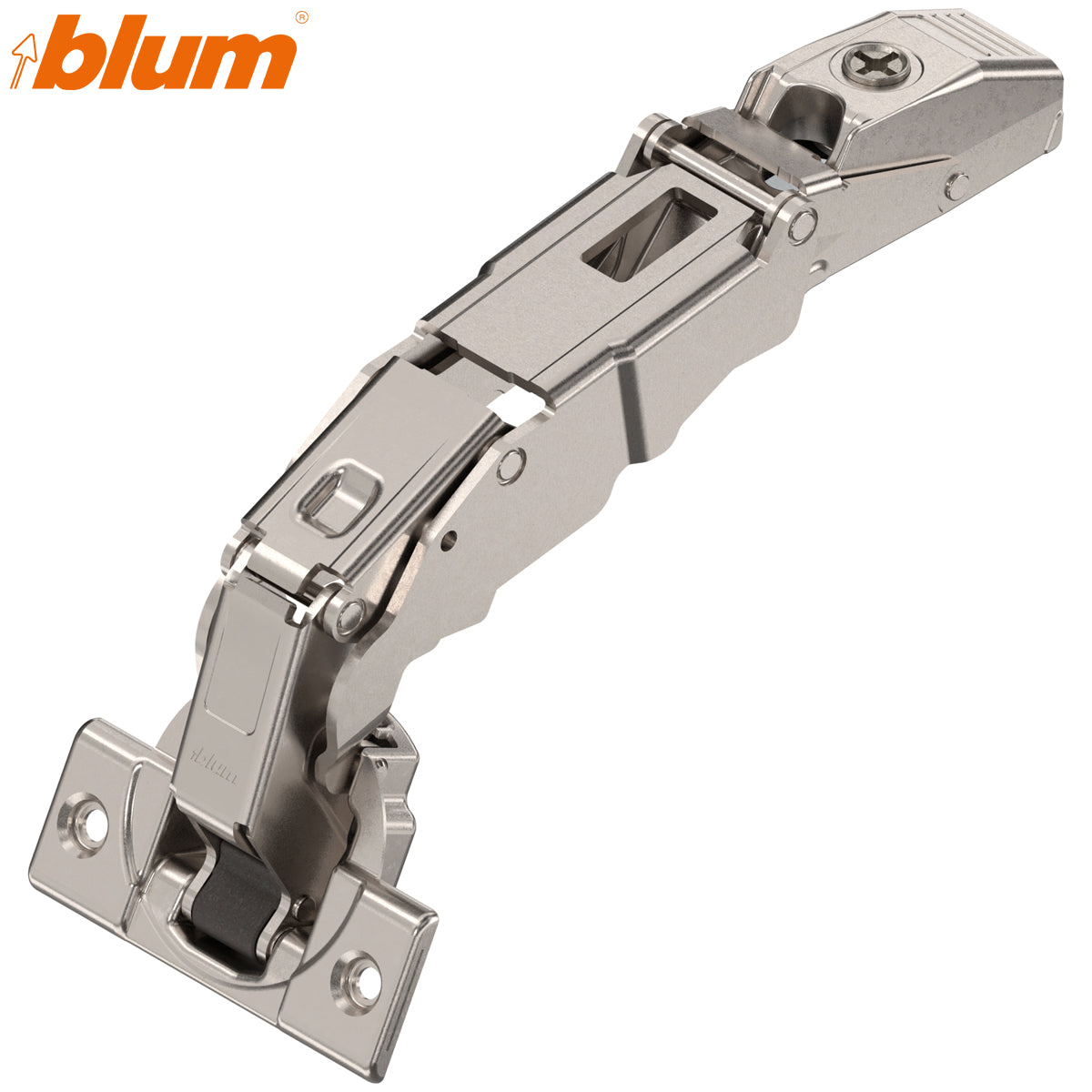 BLUM CLIP WIDE HINGE 0-PROTRUSION 155deg OVERLAY SCREW-ON