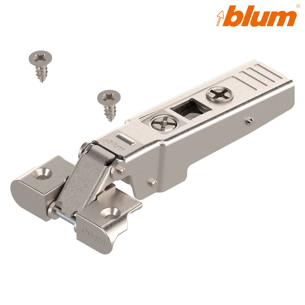 BLUM CLIP ALUMINIUM CLOSED HINGE 95deg OVERLAY SCREW-ON A by JULIUS BLUM UK LTD