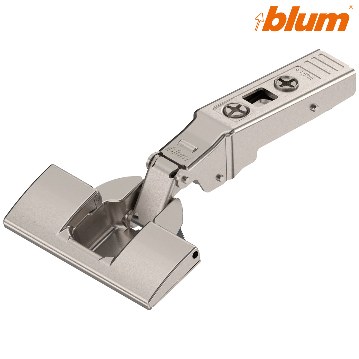 BLUM CLIP ANGLED HINGE +15deg lll MAX OVERLAY INSERTA by JULIUS BLUM UK LTD
