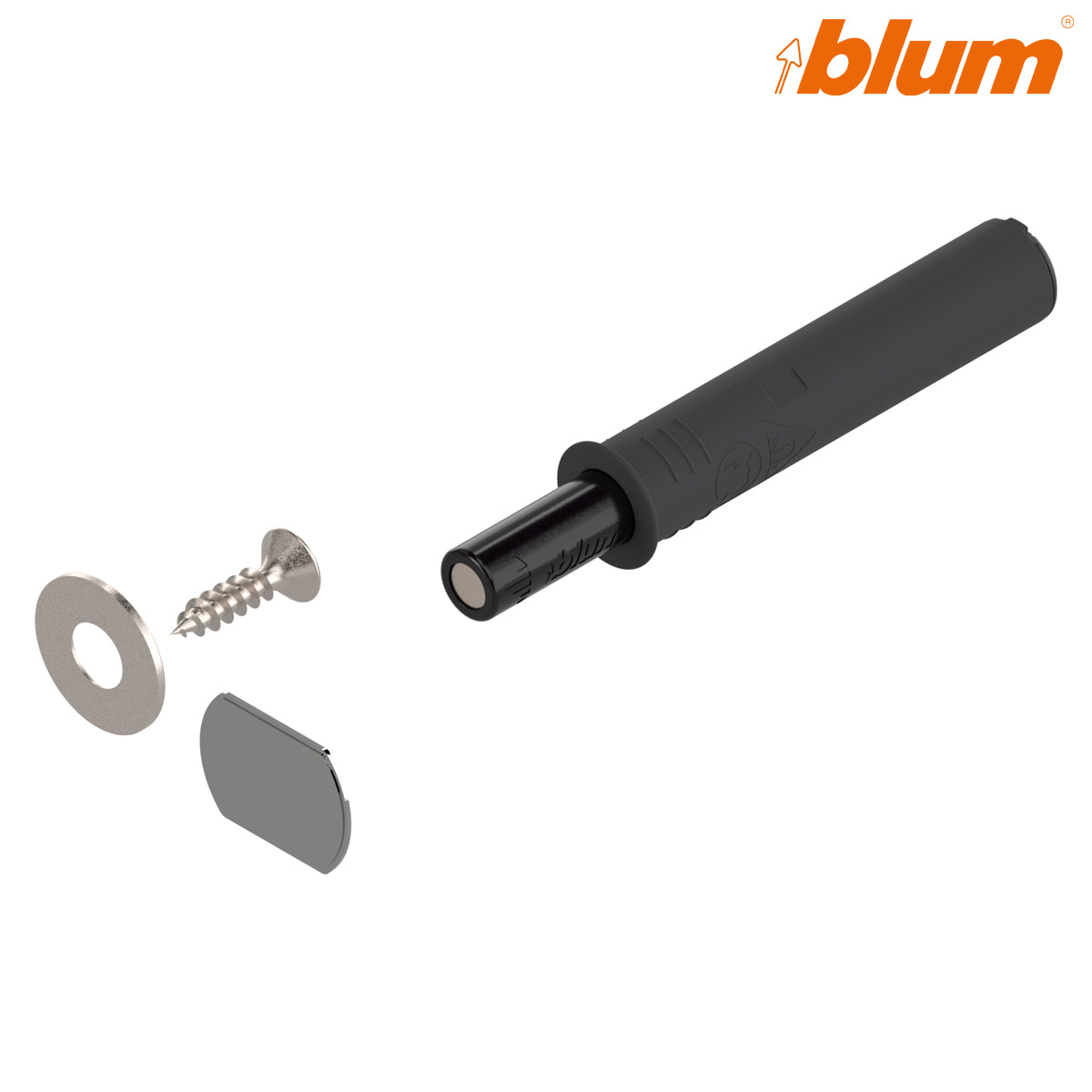 BLUM TIP-ON DOOR UNIT SET SHORT PLUNGER+MAGNET CBK by JULIUS BLUM UK LTD