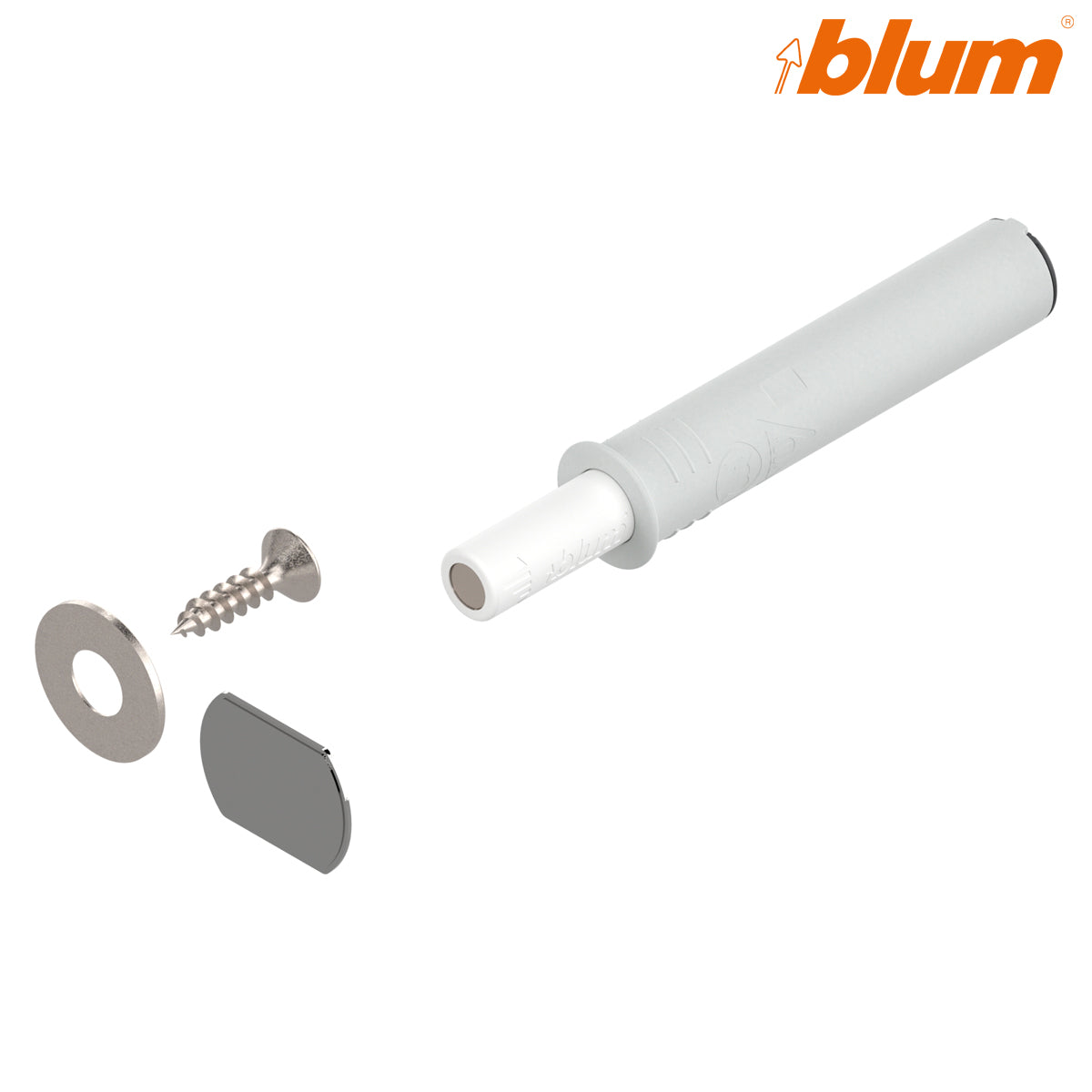 BLUM TIP-ON DOOR UNIT SET SHORT PLUNGER+MAGNET SWH by JULIUS BLUM UK LTD
