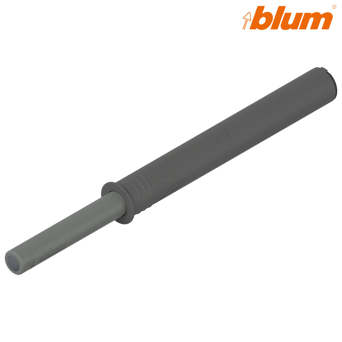 BLUM TIP-ON DOOR UNIT LONG PLUNGER+BUMPER GRY