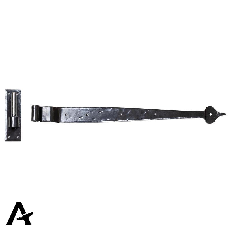 HOOK+BAND HINGE CRANKED PR 610x160x50 BLK