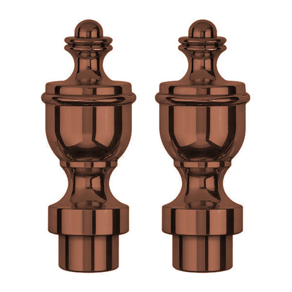 DECORATIVE FINIAL SET2 URN/CBZ