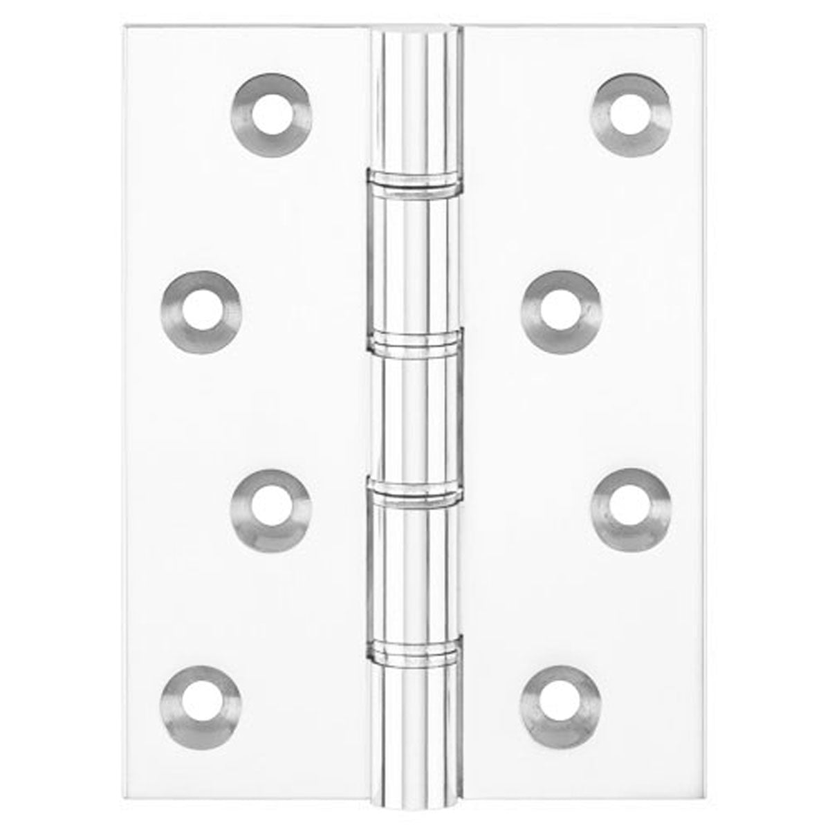 DPBW BUTT HINGE 100x75 BRS/PRL