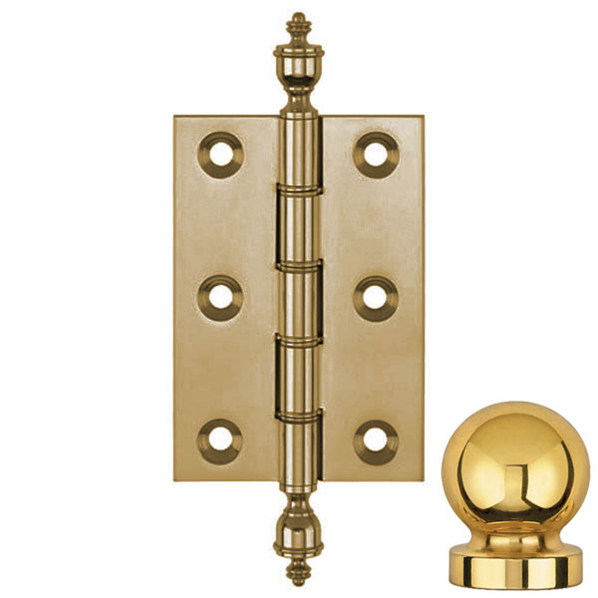 DPBW BUTT HINGE 075x50 BALL/AGB
