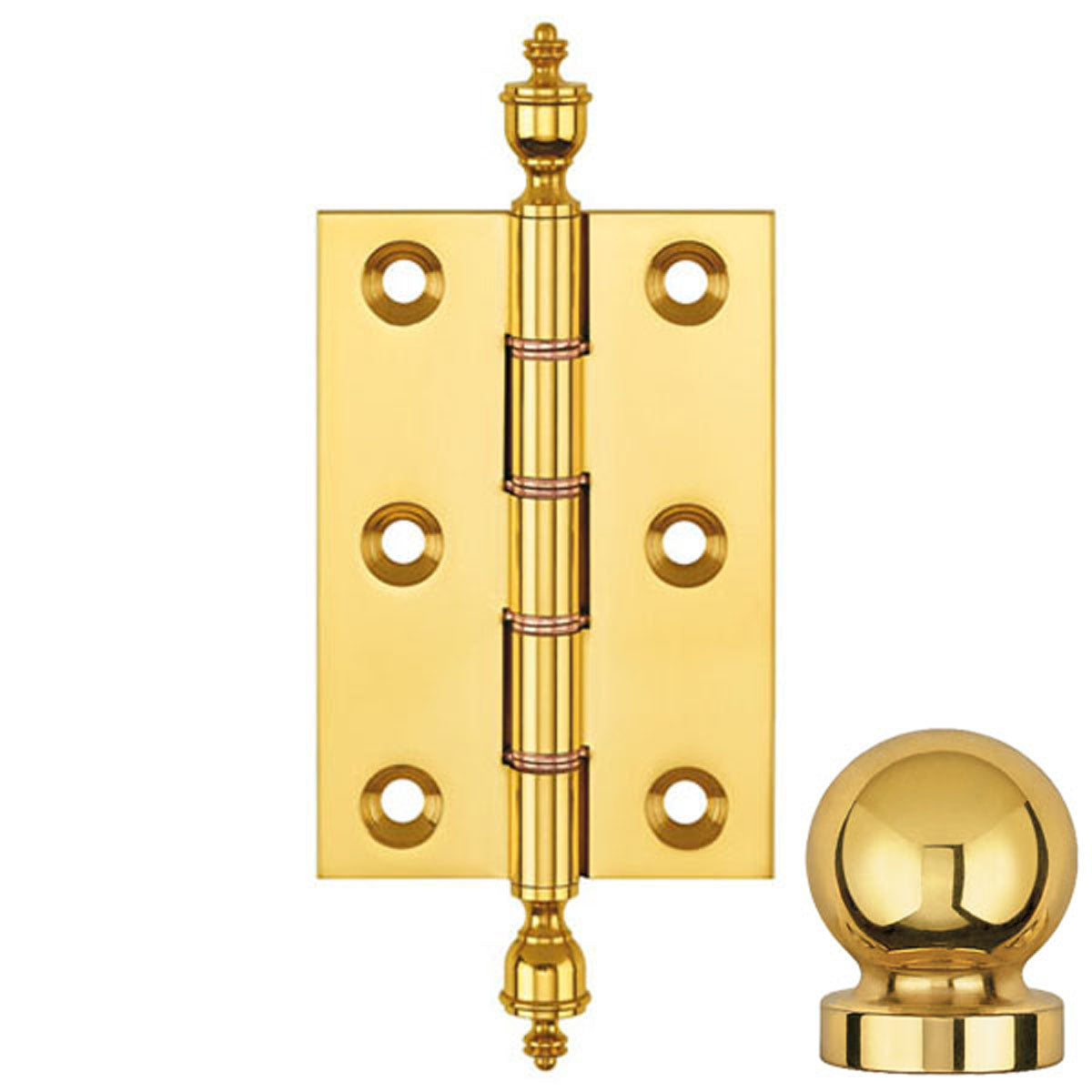 DPBW BUTT HINGE 075x50 BALL/PLB