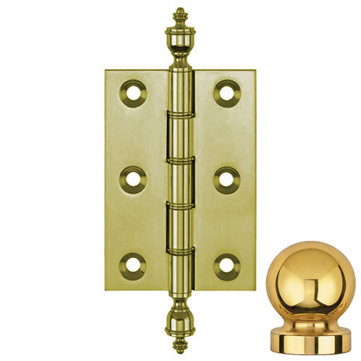 DPBW BUTT HINGE 075x50 BALL/SLF