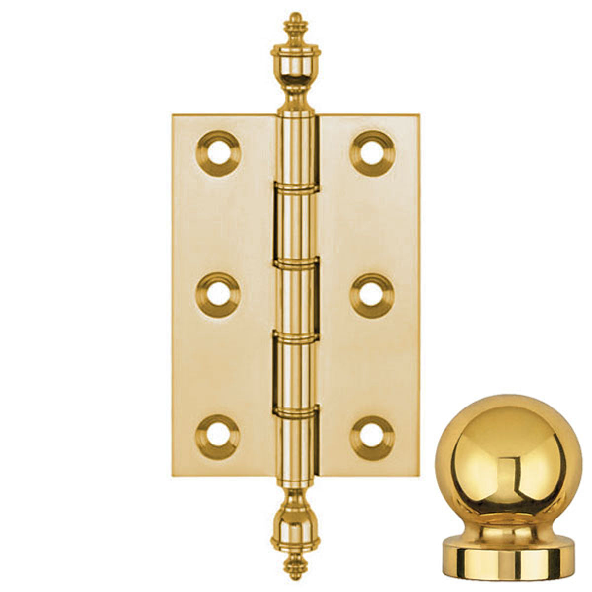 DPBW BUTT HINGE 075x50 BALL/SLB