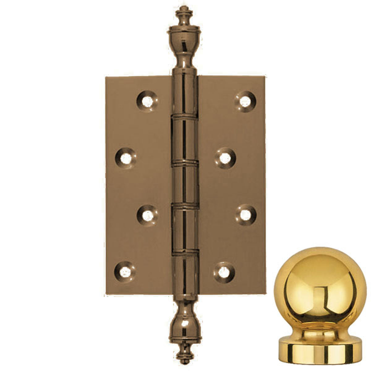 DPBW BUTT HINGE 100x75 BALL/ABR