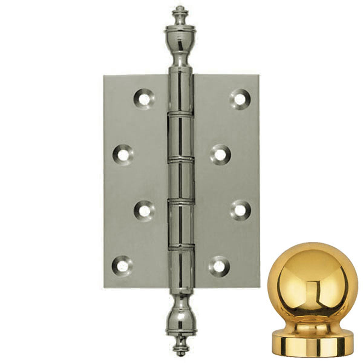 DPBW BUTT HINGE 100x75 BALL/SCP