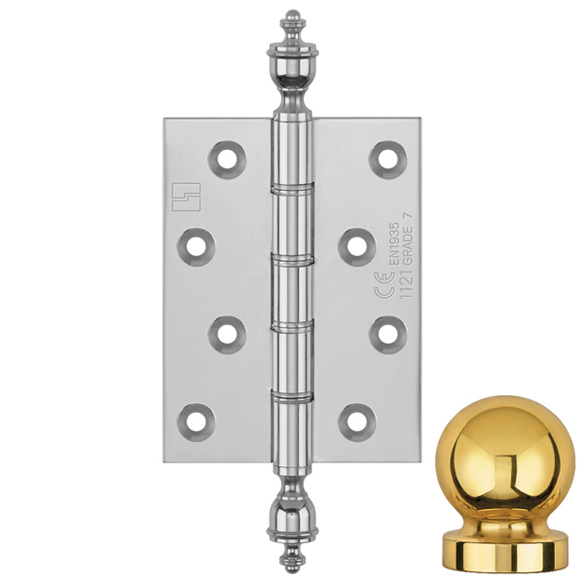 DPBW CE BUTT HINGE 100x75 BALL/BCP