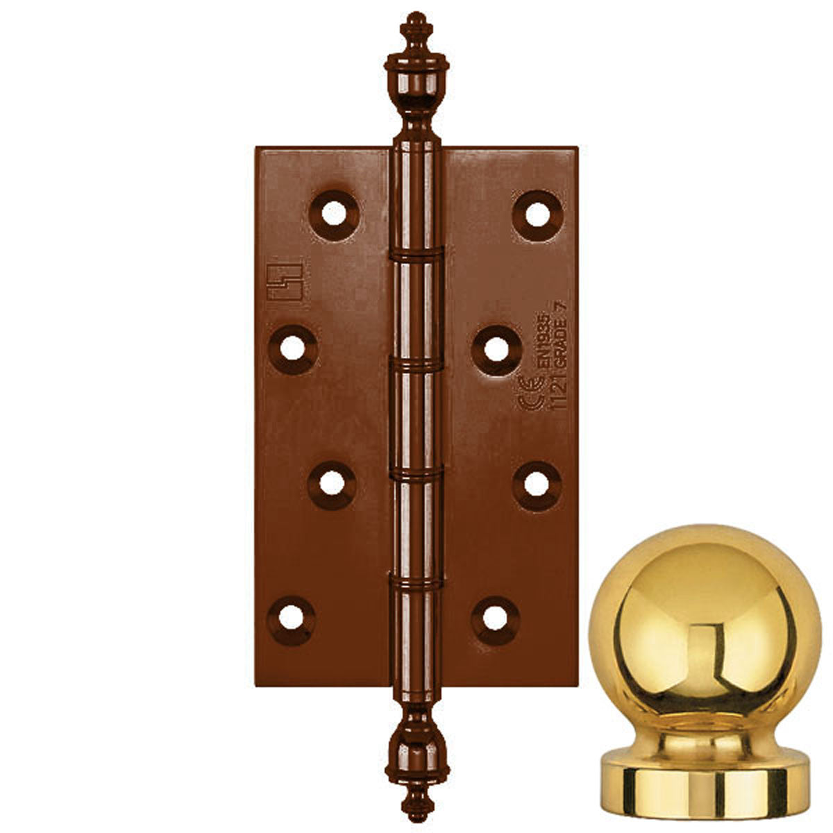 DPBW CE BUTT HINGE 127x75 BALL/BMA