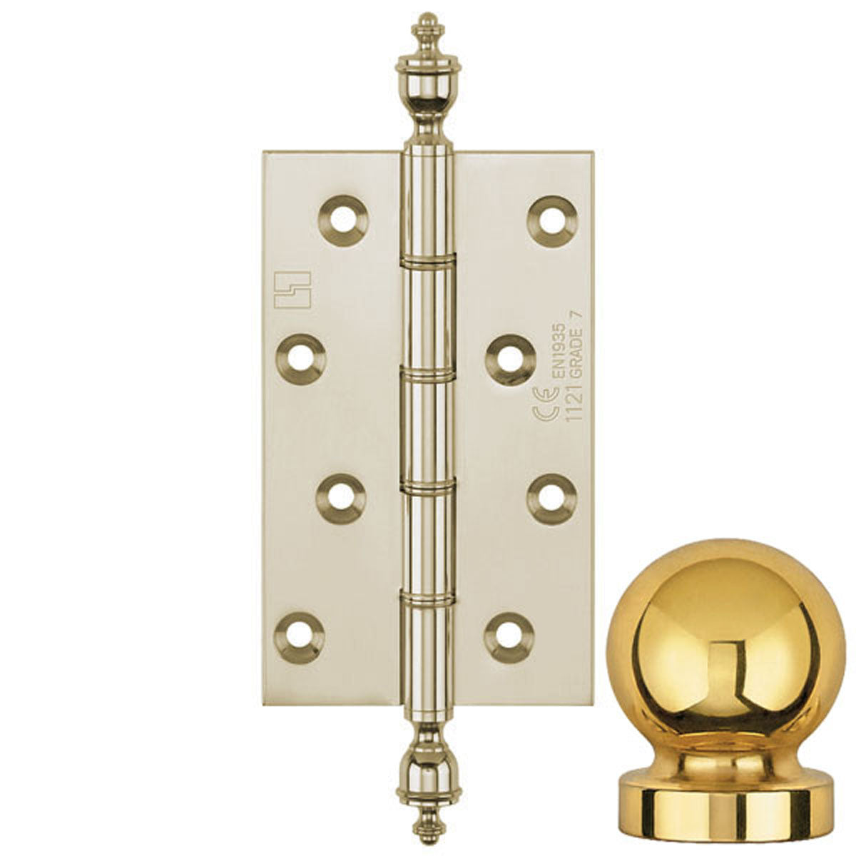 DPBW CE BUTT HINGE 127x75 BALL/BNP