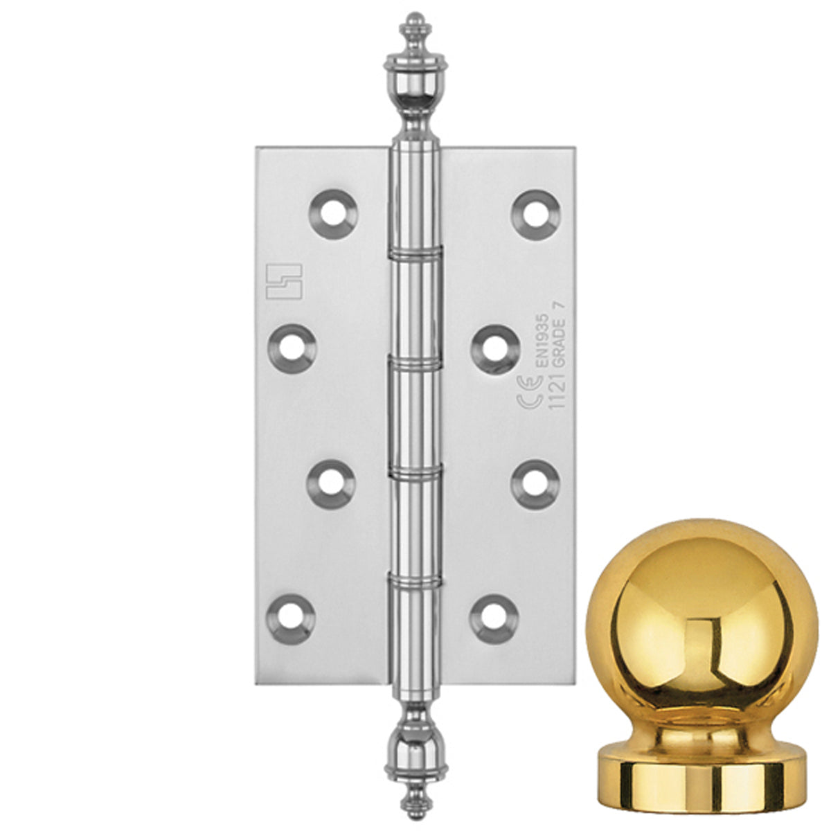 DPBW CE BUTT HINGE 152x75 BALL/BCP