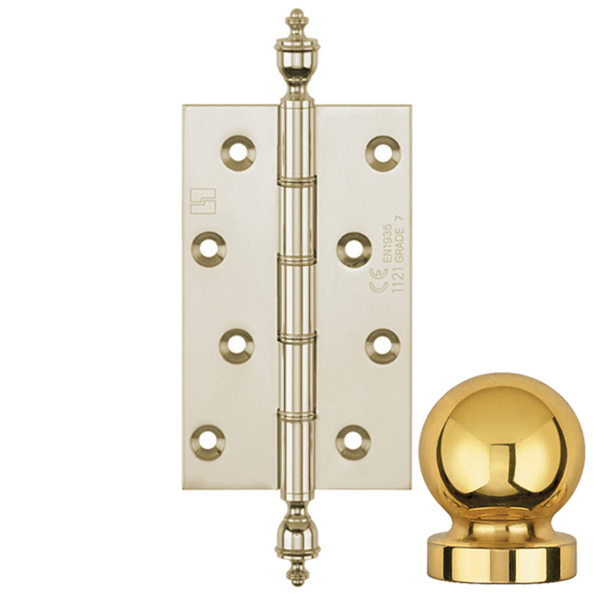DPBW CE BUTT HINGE 152x75 BALL/BNP