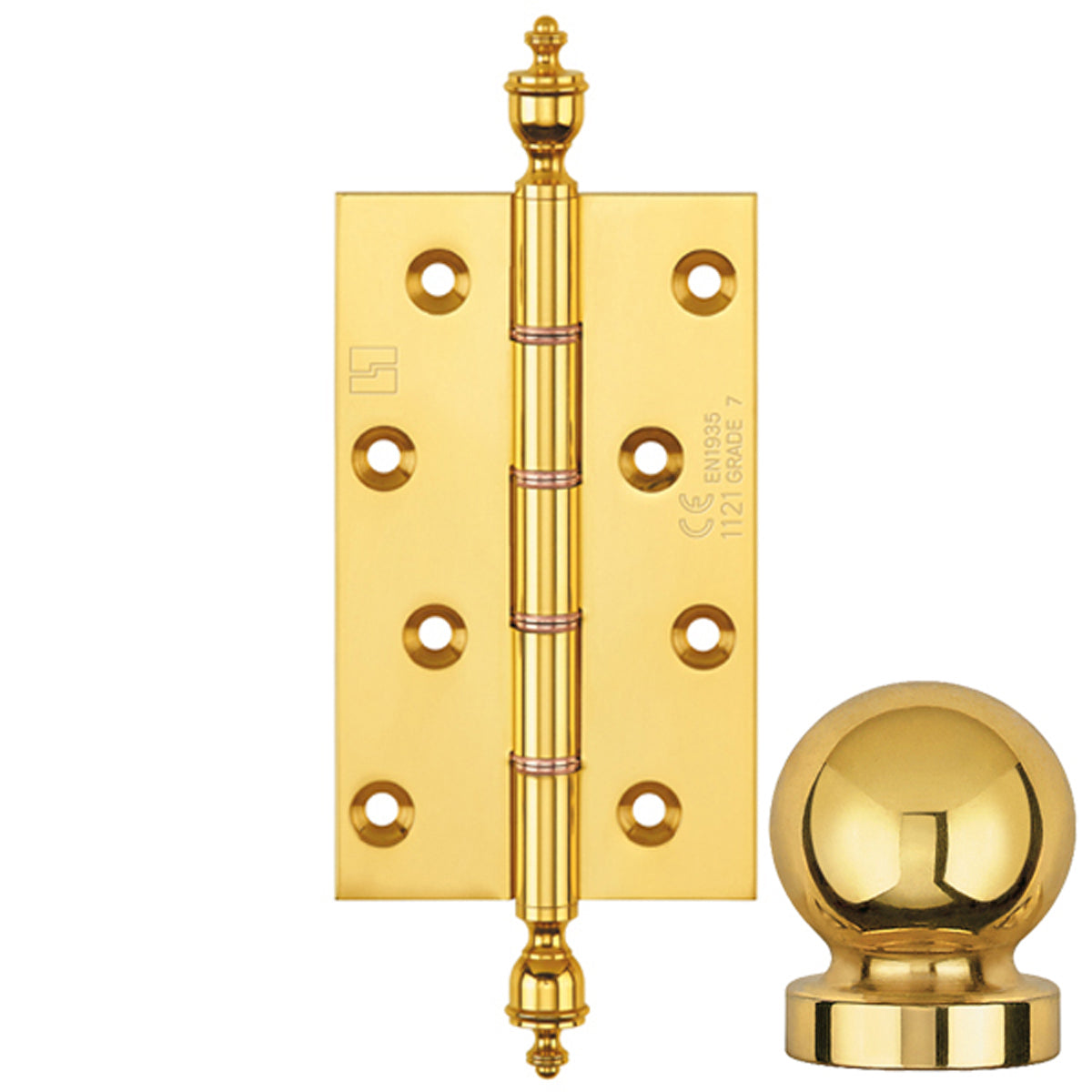 DPBW CE BUTT HINGE 152x75 BALL/PLB