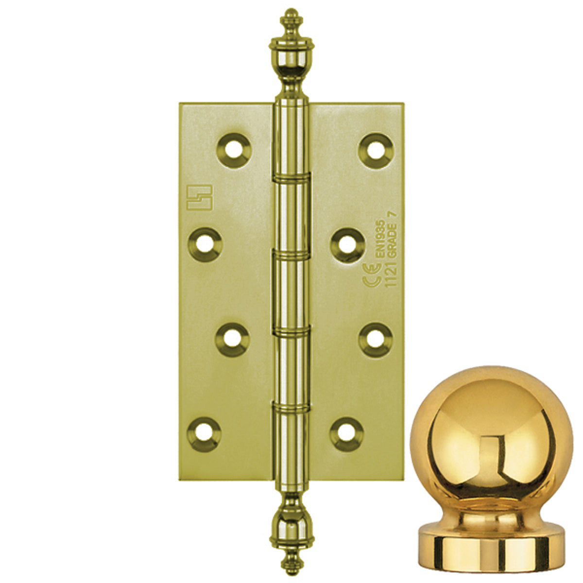 DPBW CE BUTT HINGE 152x75 BALL/SLF