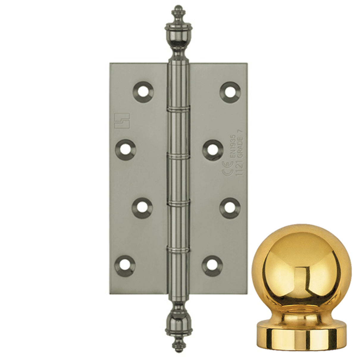 DPBW CE BUTT HINGE 152x75 BALL/SCP