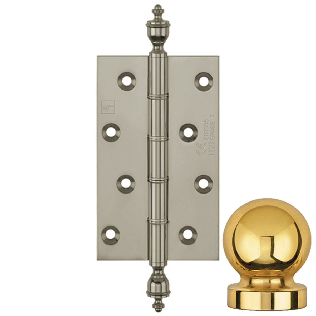 DPBW CE BUTT HINGE 152x75 BALL/SNP