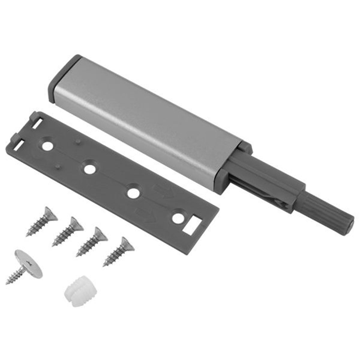 FTD PUSH TO OPEN LATCH SET GRY FTD870SV by CARLISLE BRASS