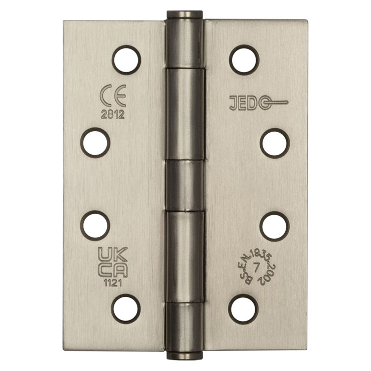 JEDO HD BUTTON TIP HINGE G7 102x75x2.5 ST/SNP J451BT-SN