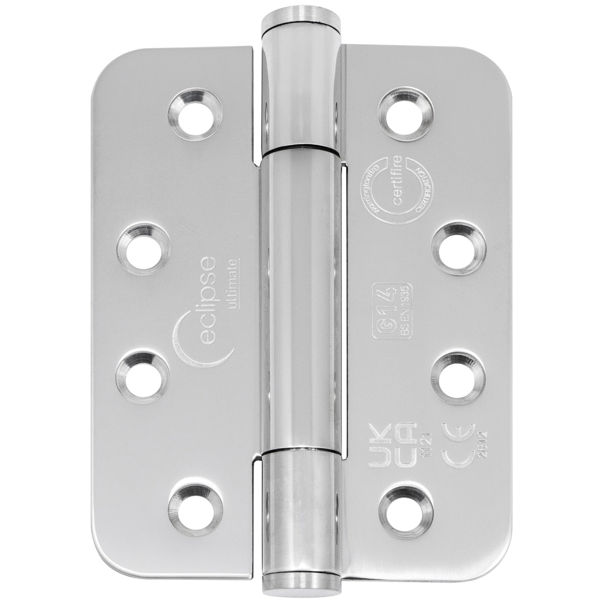 ECLIPSE CONCEALED BEARING HINGE RADIUS G14 102x76x3 SSS PR