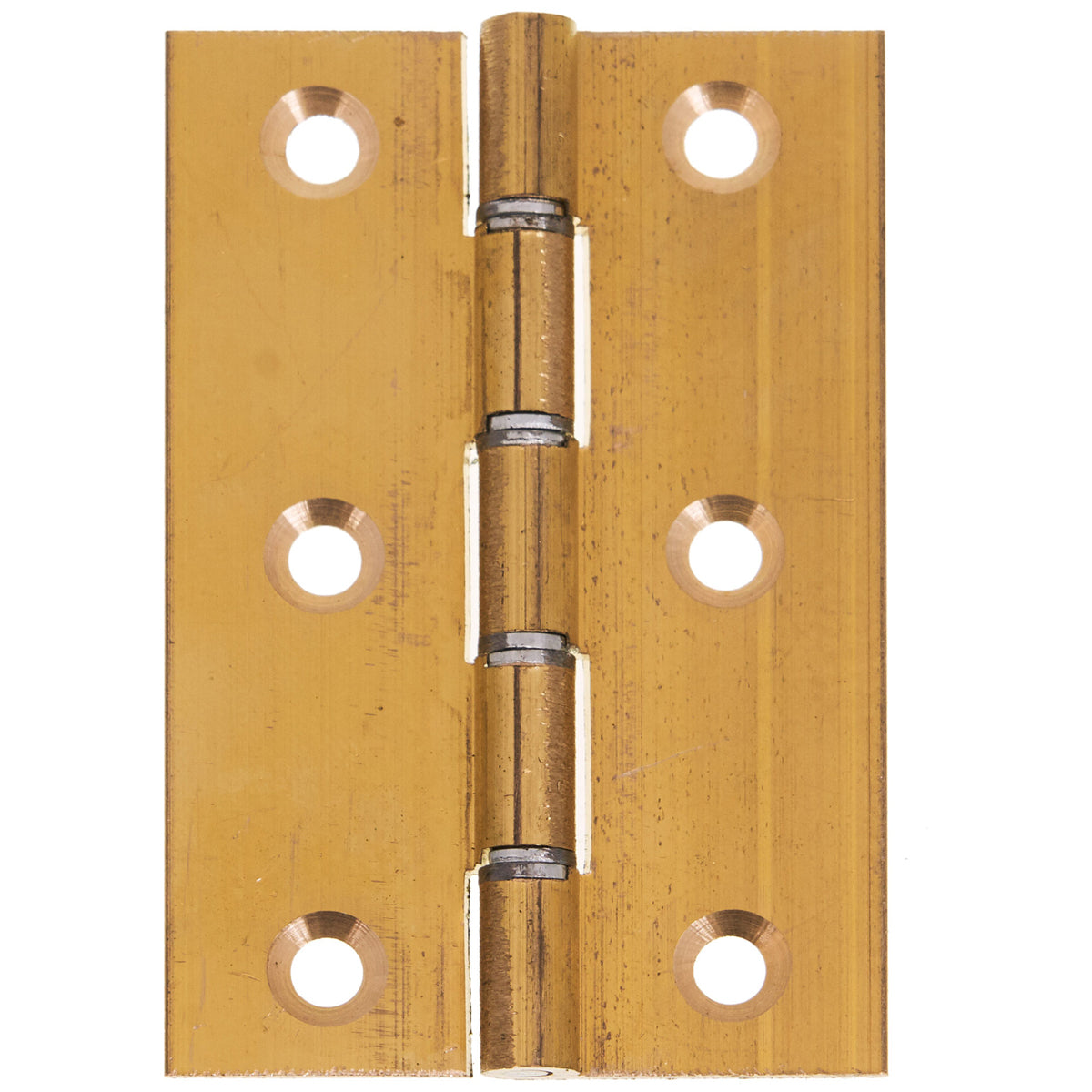 ECLIPSE DOUBLE STEEL WASHERED HINGE 076x51x2 BRS/SELF PR
