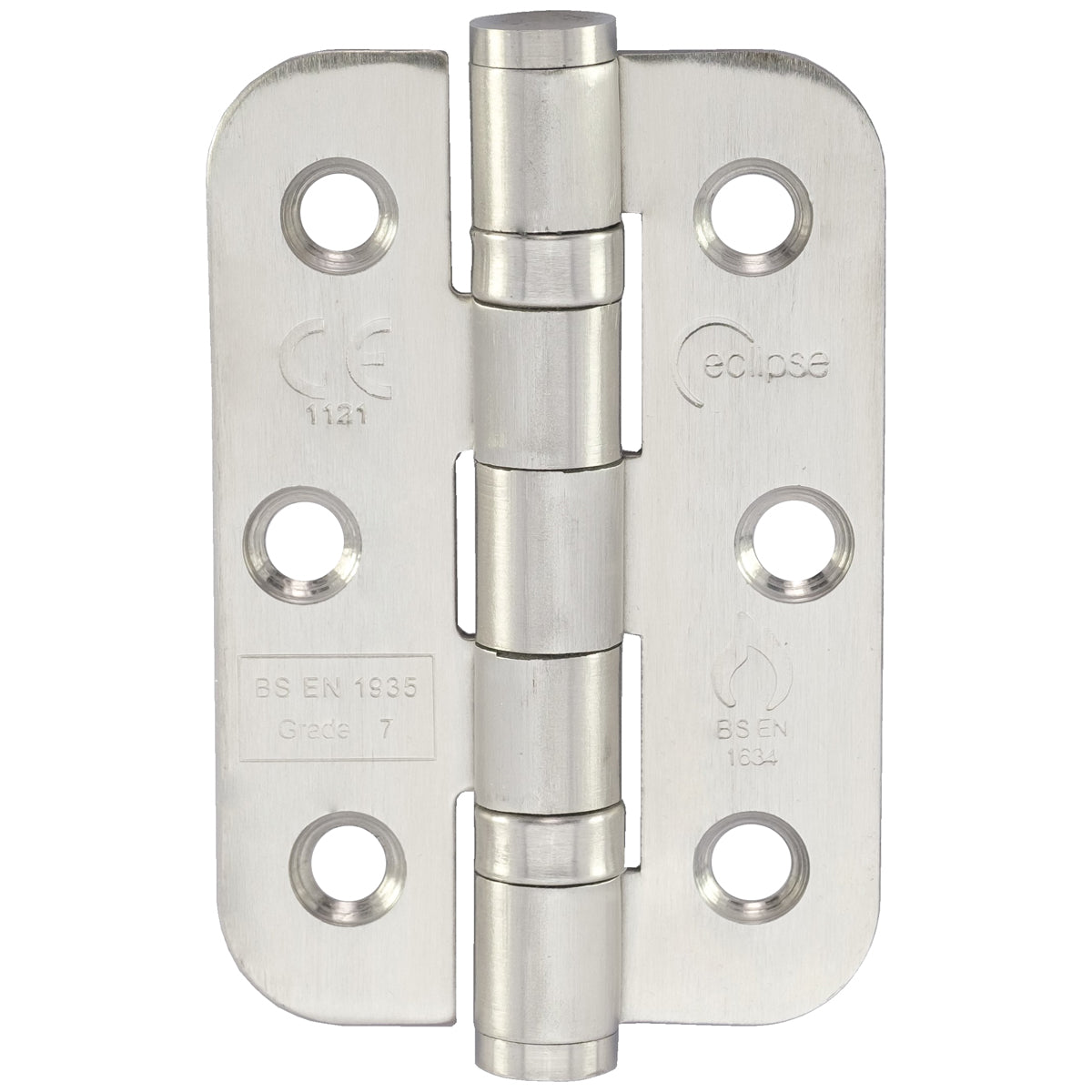 ECLIPSE STAINLESS STEEL BALL BEARING HINGE RADIUS G7 76x51x2 SSS PR