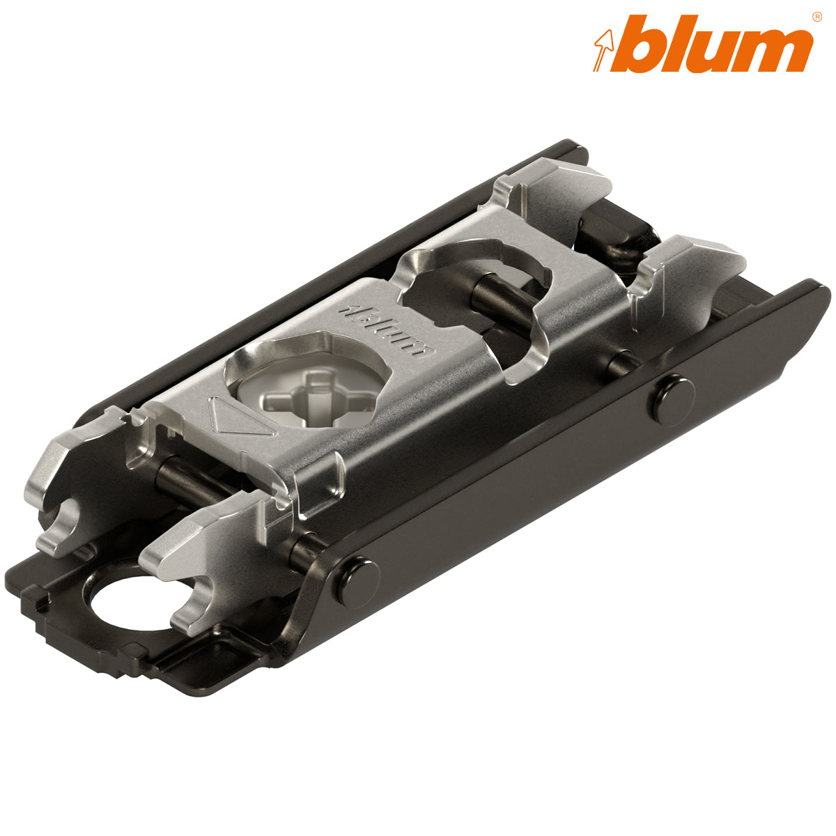 BLUM CLIP MOUNTING PLATE HORIZONTAL 00 SCREW-ON HA CAM ST/ONYX