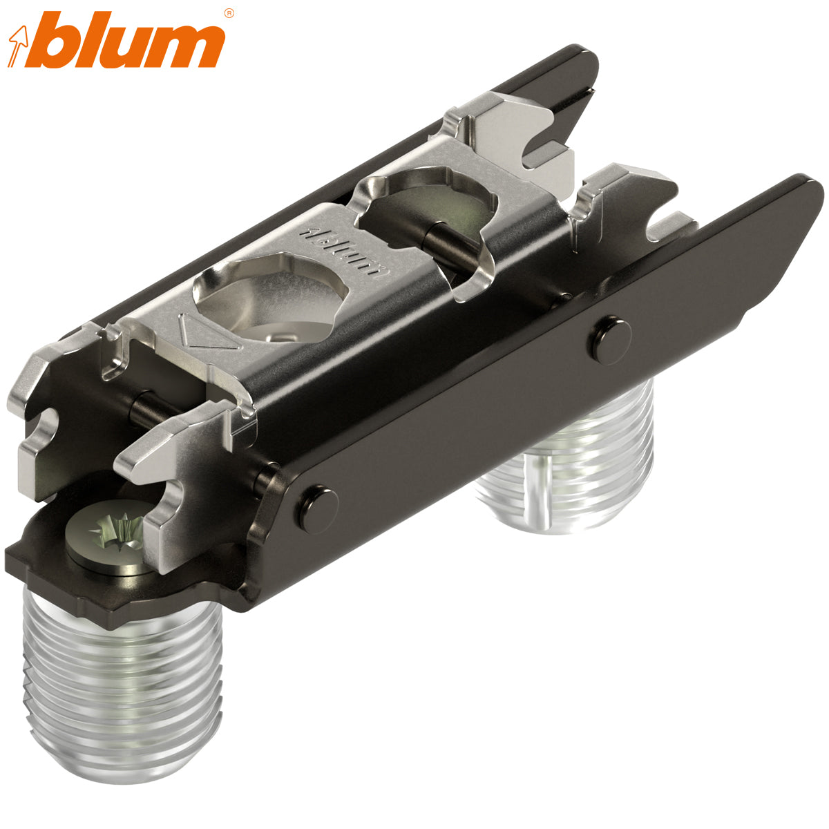 BLUM CLIP MOUNTING PLATE HORIZONTAL 03 KNOCK-IN HA CAM ST/ONYX by JULIUS BLUM UK LTD