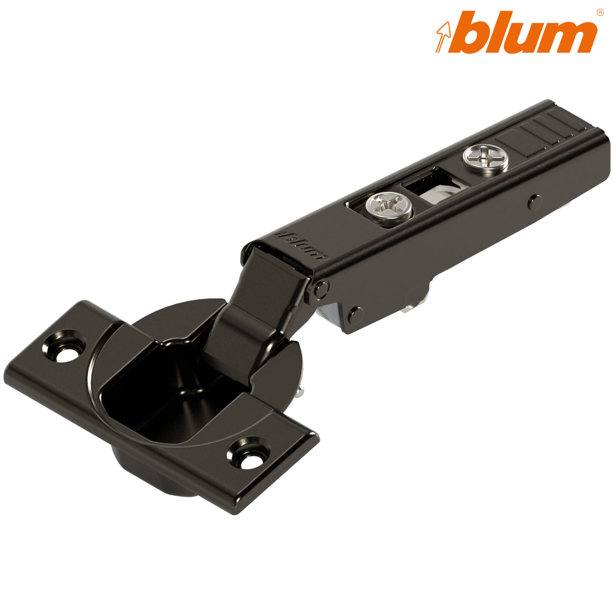 BLUM CLIP STANDARD HINGE 110deg OVERLAY UNSPRUNG SCREW-ON ONYX by JULIUS BLUM UK LTD