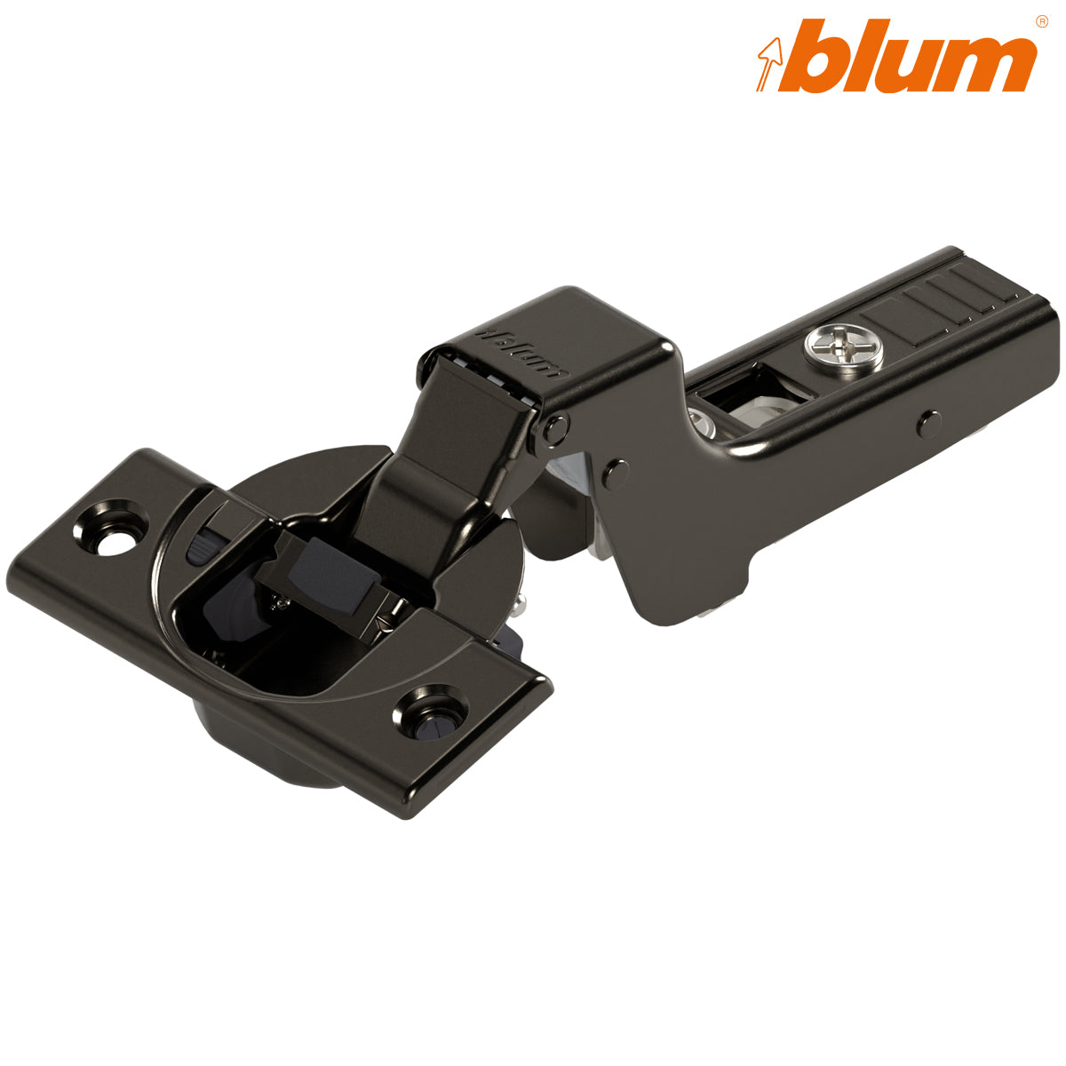 BLUM CLIP BLUMOTION HINGE 110deg INSET SCREW-ON ONYX by JULIUS BLUM UK LTD