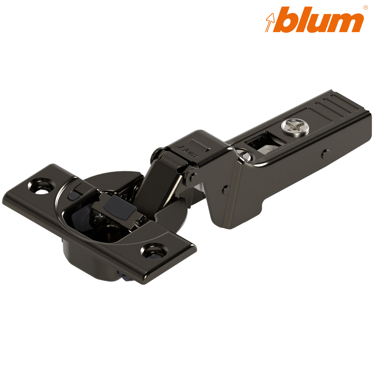 BLUM CLIP BLUMOTION PROFILE HINGE 95deg DUAL SCREW-IN ONYX by JULIUS BLUM UK LTD