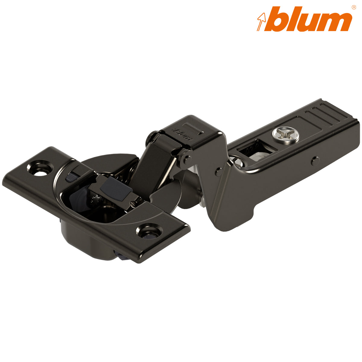 BLUM CLIP BLUMOTION PROFILE HINGE 95deg INSET SCREW-IN ONYX